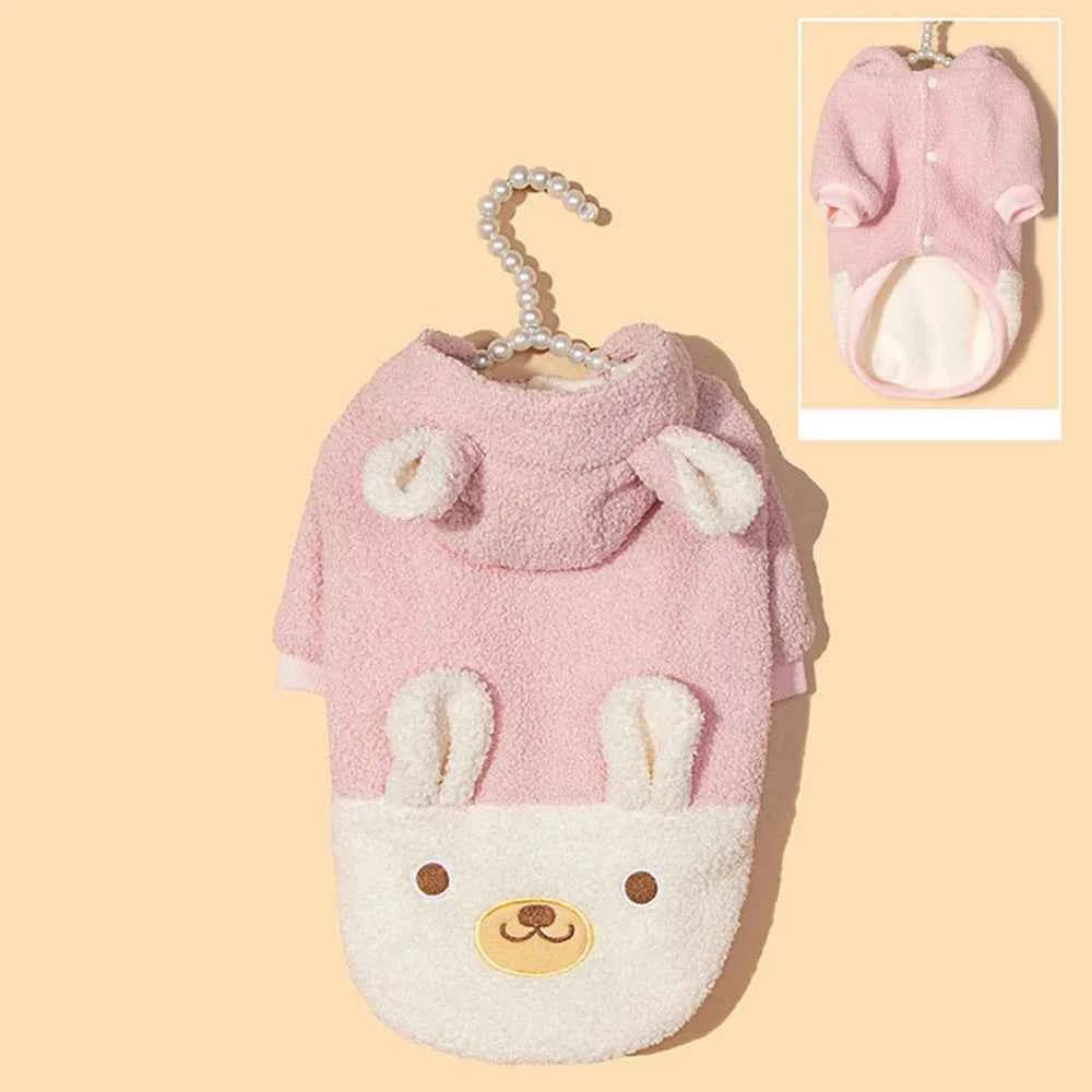Cozy Plush Pet Coats: Autumn Winter Fleece Hoodies for Pets by Souths Cheap Stuff