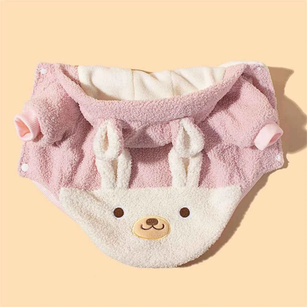Cozy Plush Pet Coats: Autumn Winter Fleece Hoodies for Pets by Souths Cheap Stuff