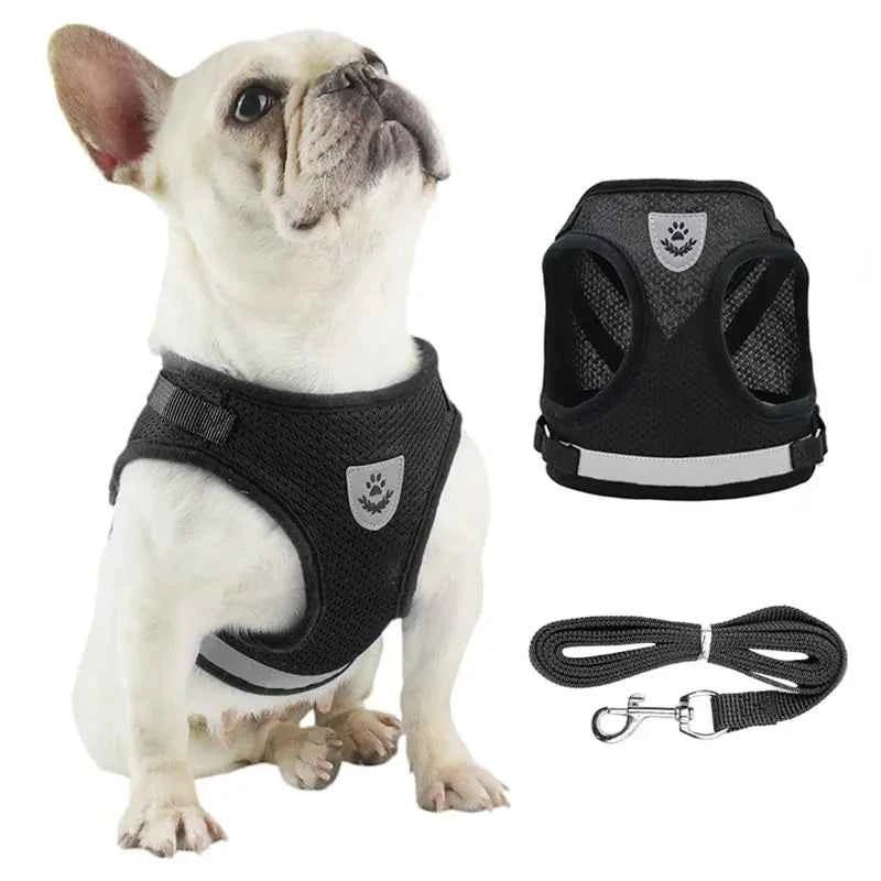 Breathable Mesh Dog Harness with Adjustable Leash & Reflective Collar by Souths Cheap Stuff