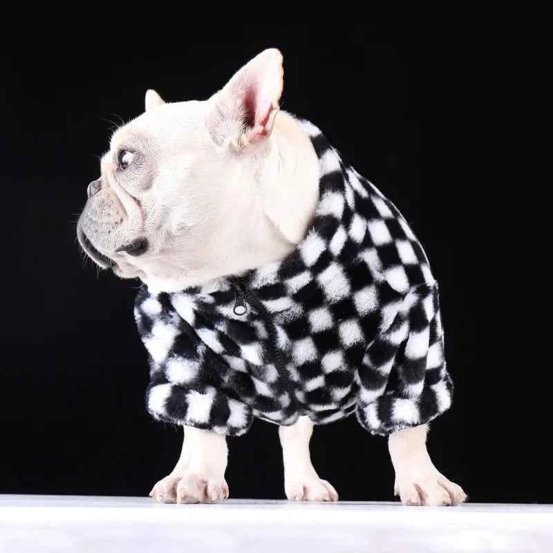 Pet Plush Coat Dog Autumn And Winter Warm French Bulldog Schnauzer Small Dog Coat Clothes by Souths Cheap Stuff
