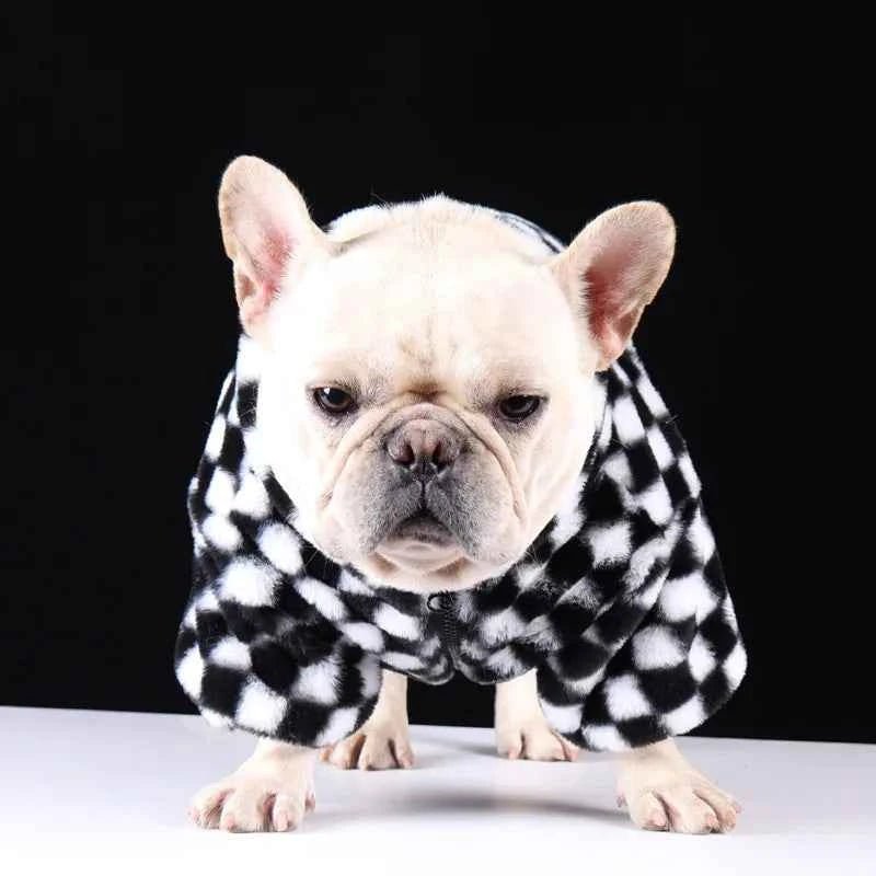 Pet Plush Coat Dog Autumn And Winter Warm French Bulldog Schnauzer Small Dog Coat Clothes by Souths Cheap Stuff