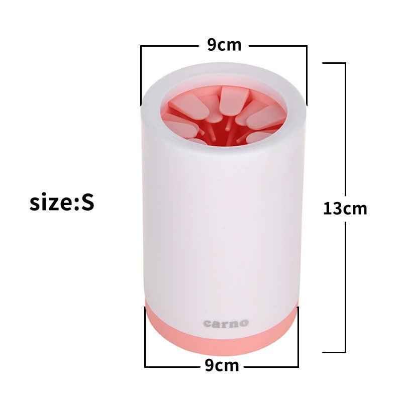 Portable Pet Paw Cleaner Cup With Soft Silicone Comb - shop_name pets petsupplys