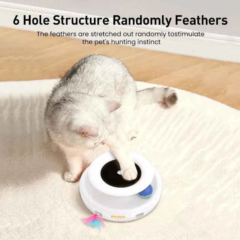 Interactive Cat Toy Set Automatic Feather Fun Ball for Smart Pets by Souths Cheap Stuff