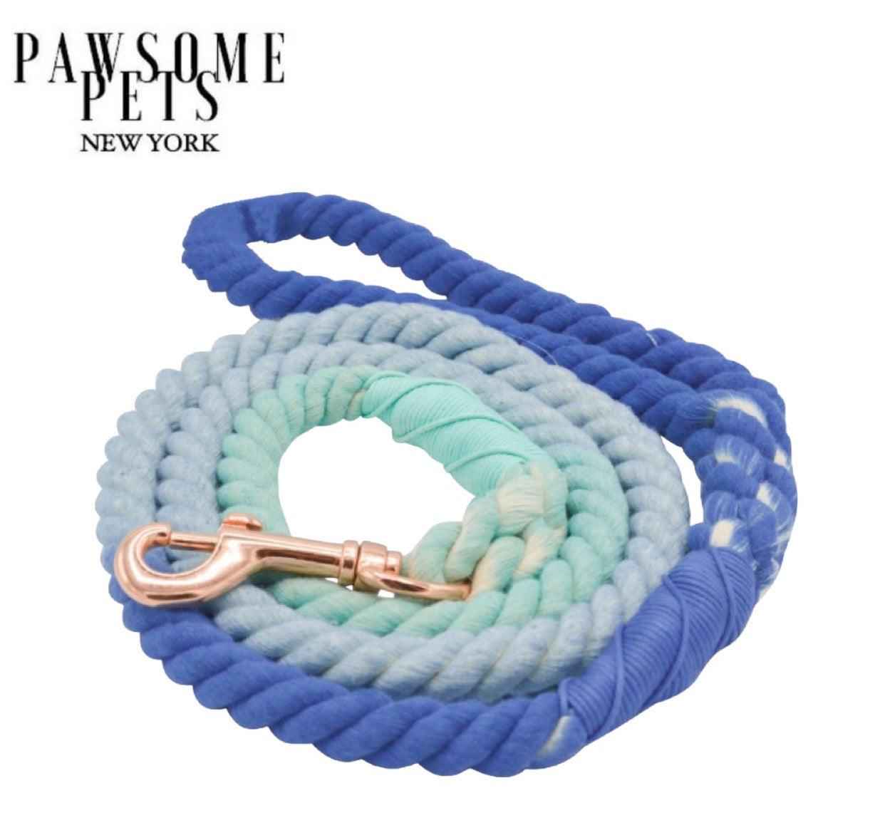 ROPE LEASH - OCEANSIDE RAINBOW by Pawsome Pets New York® Official Site