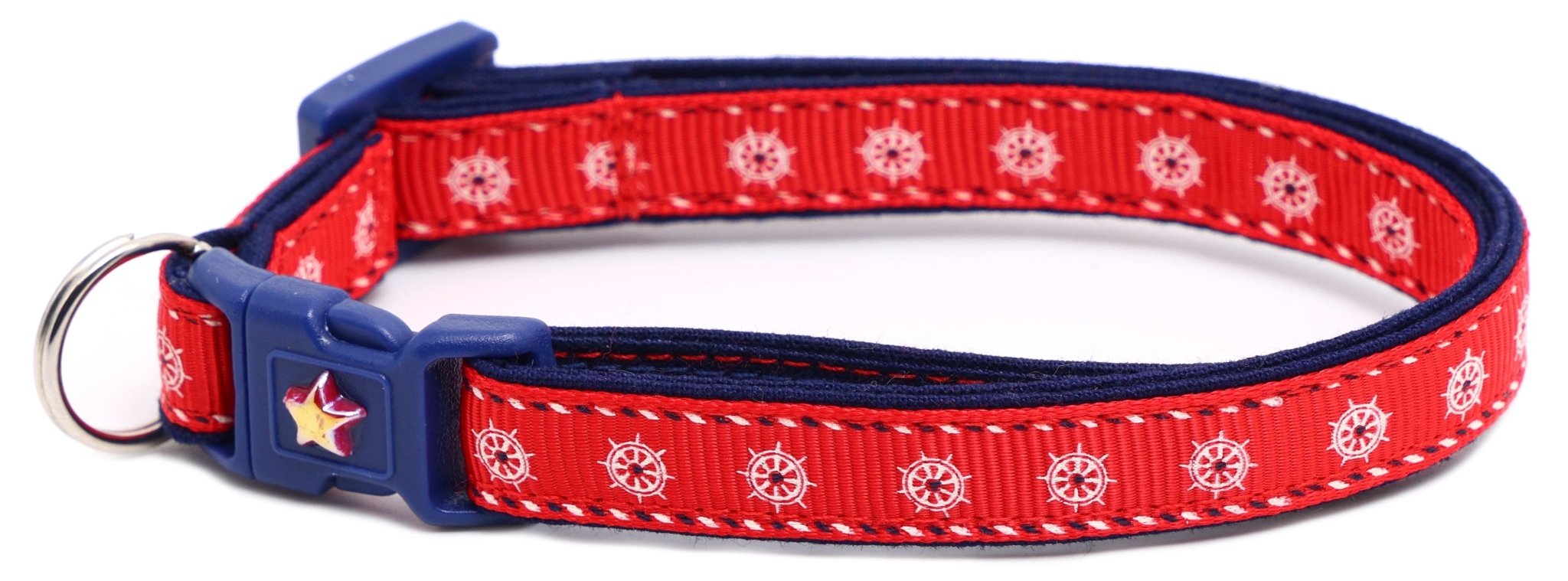 Ships Wheels Breakaway Cat Collar by Pugs2Persians