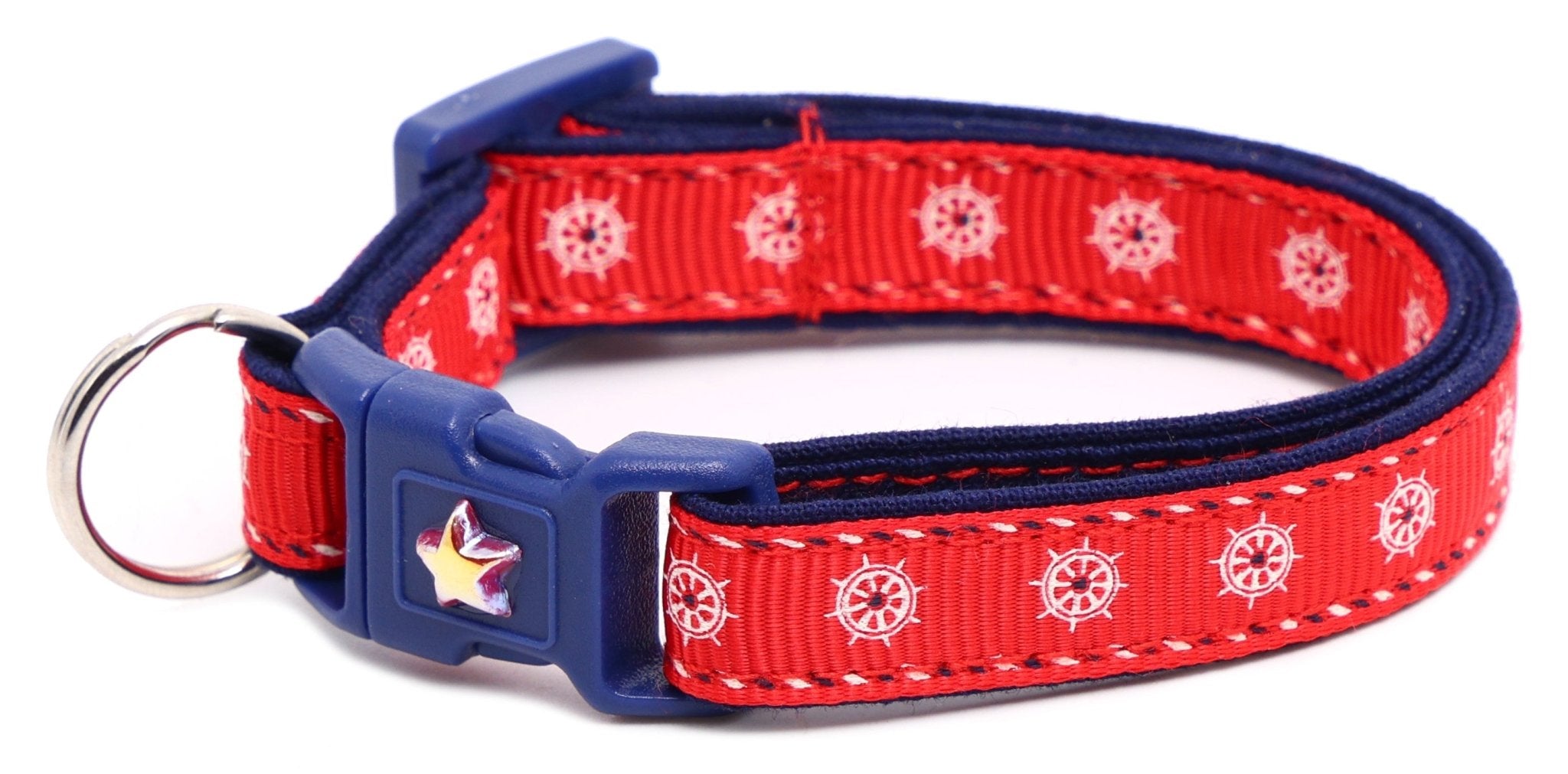 Ships Wheels Breakaway Cat Collar by Pugs2Persians
