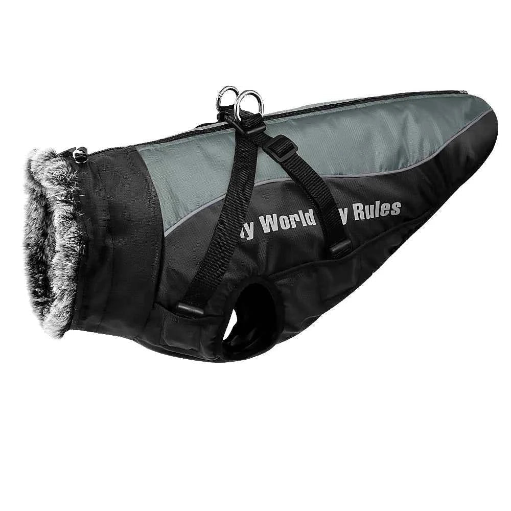 Waterproof Dog Jacket with Built-In Harness for Big Dogs by Souths Cheap Stuff