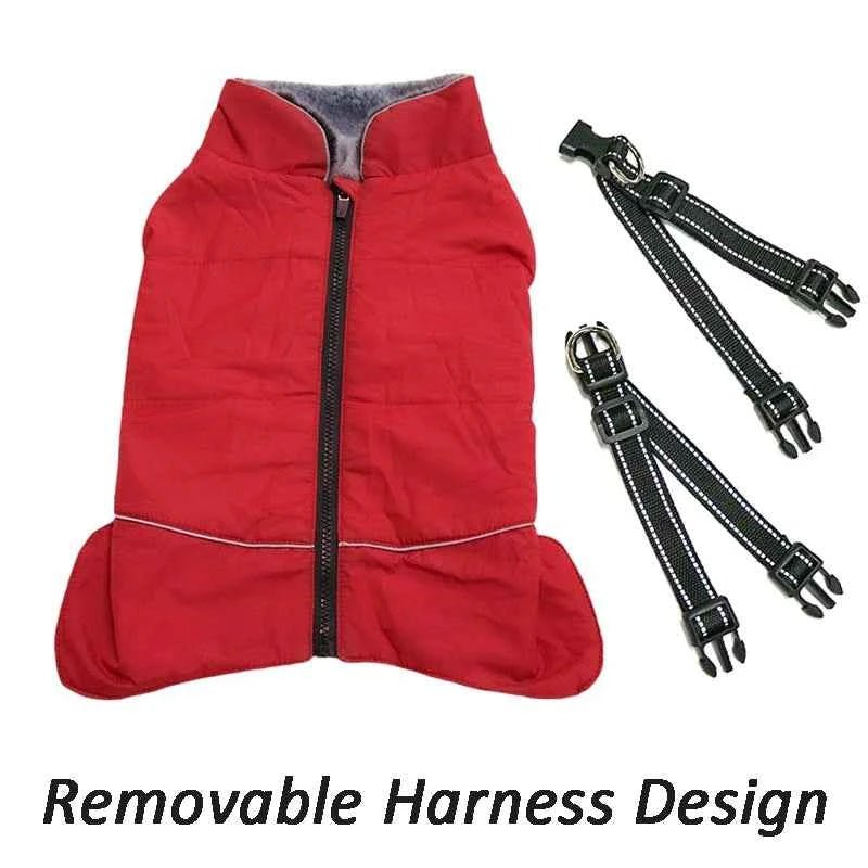 Waterproof Dog Jacket with Harness Winter Coat for Medium Large Breeds by Souths Cheap Stuff
